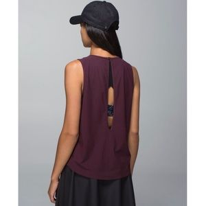 Lululemon Here To There Tank Bordeaux Drama